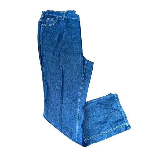 Woman Within Elastic Waist 5-pocket high rise Dark Wash Jeans 20W Tall - Picture 13 of 15